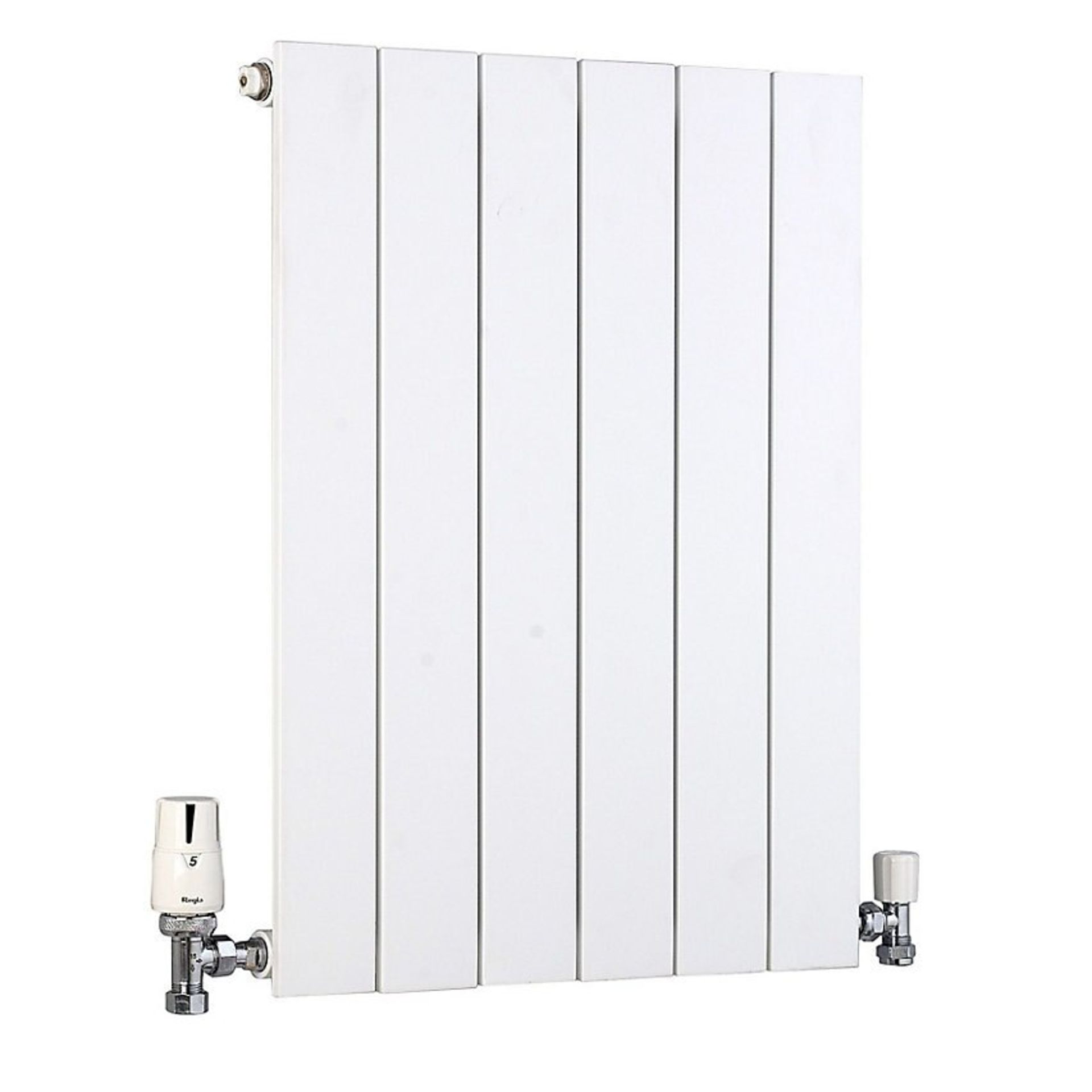 (CC128) 600x595mm Ximax Vertirad Vertical/horizontal Designer radiator White. RRP £226.00. Dis... - Image 2 of 2