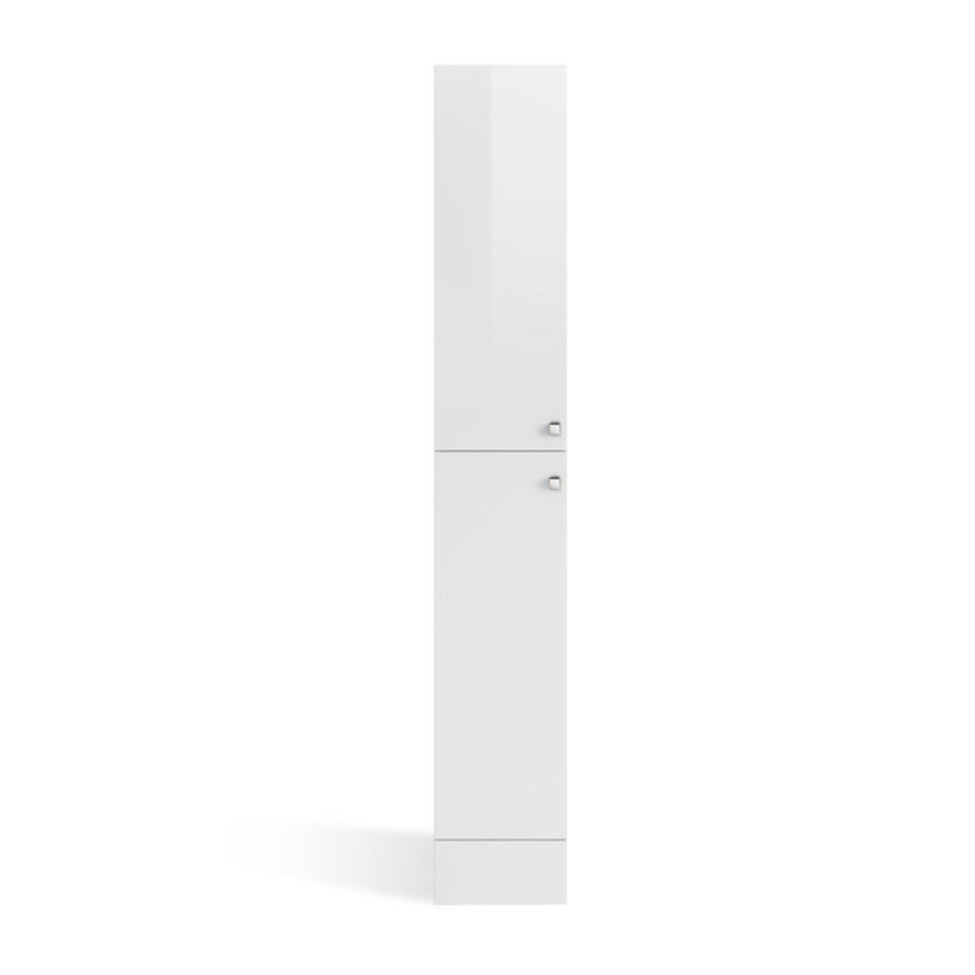 (QQ31) 1900x300mm Harper Gloss White Tall Storage Cabinet - Floor Standing. RRP £399.99. Our t... - Bild 4 aus 4