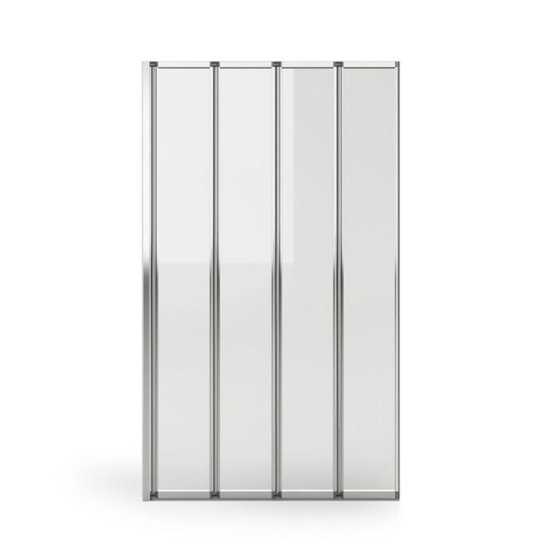 (QQ38) 800mm 4 Panel Folding Bath Shower Screen. RRP £196.00.Four folding panels 4mm tempered... - Image 2 of 2