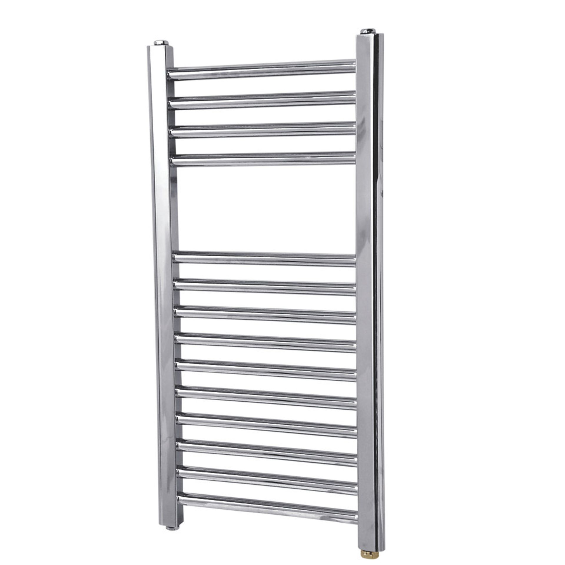 (QQ49) 700x400mm FLAT TOWEL RADIATOR CHROME. RRP £184.99. Chrome-plated finish. Good Quality... - Image 2 of 2