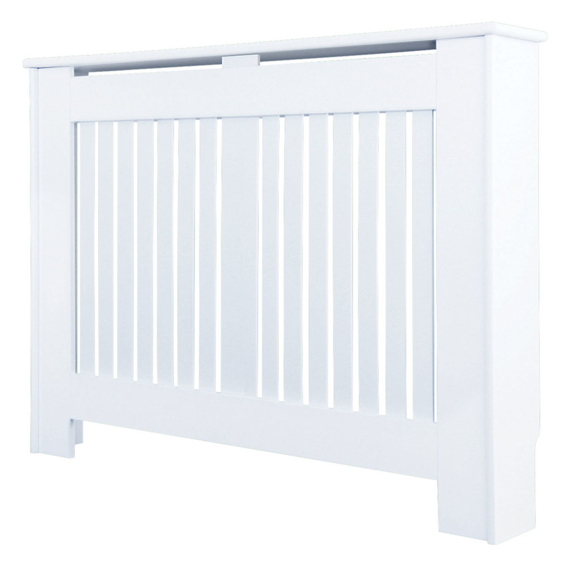 (JL69) 1020 X 180 X 800MM CONTEMPORARY KENSINGTON RADIATOR CABINET SMALL WHITE . Ideal for con... - Image 2 of 3