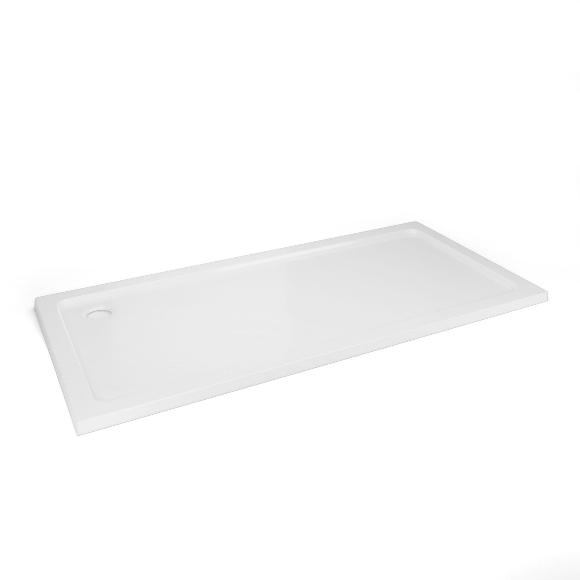 (JL44) 1700x800mm Rectangular Ultra Slim Stone Shower Tray. RRP £536.99. Low profile ultra sli...