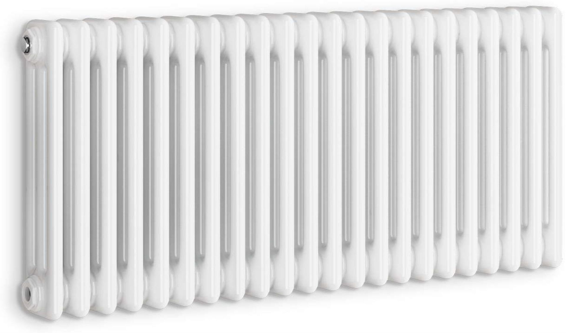 (JL48) 600x1042mm White Double Panel Horizontal Colosseum Traditional Radiator.RRP £595.99. ... - Image 3 of 3