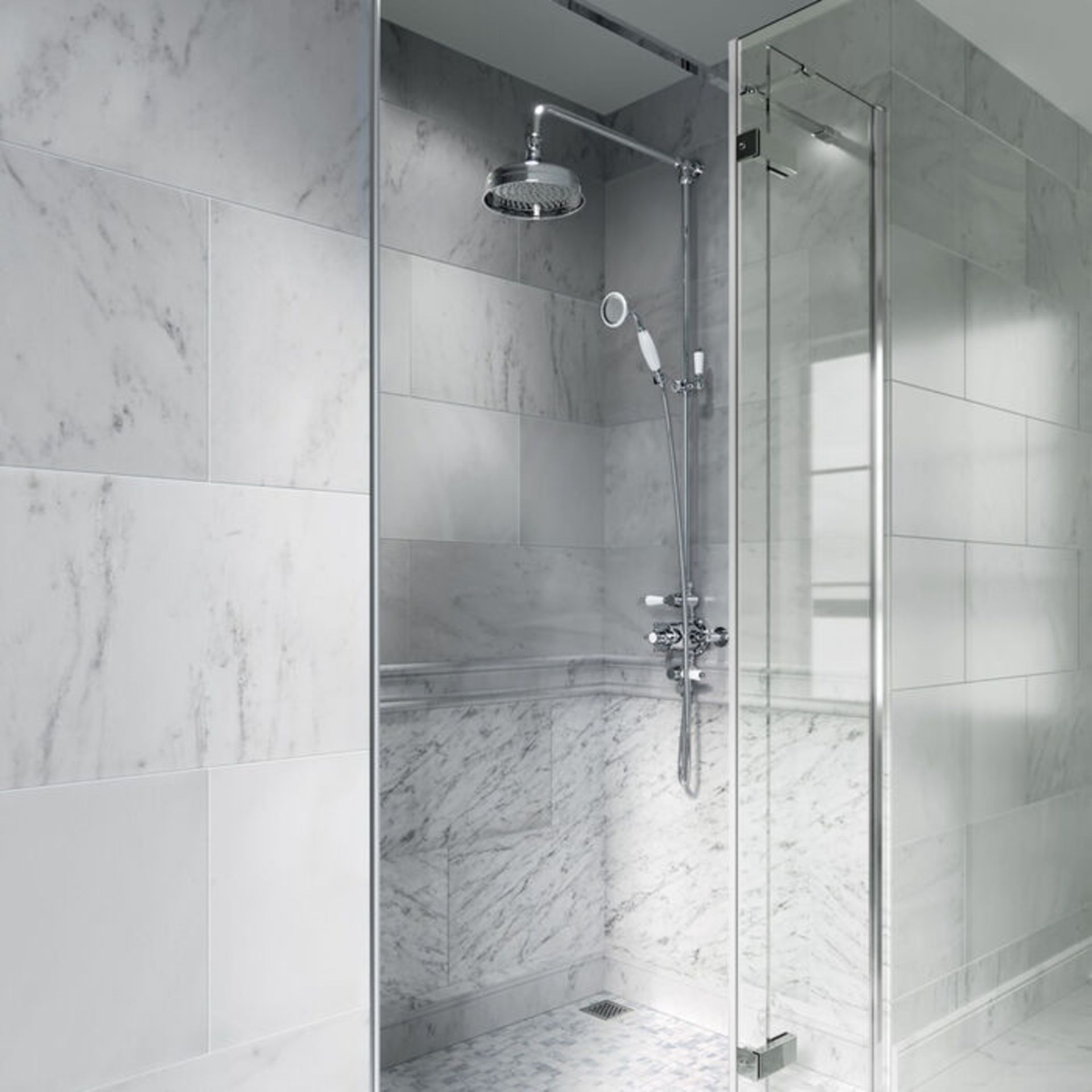 (JL9) Traditional Exposed Shower Kit & Medium Head- Melbourne. RRP £489.99. Traditional expose... - Image 4 of 4