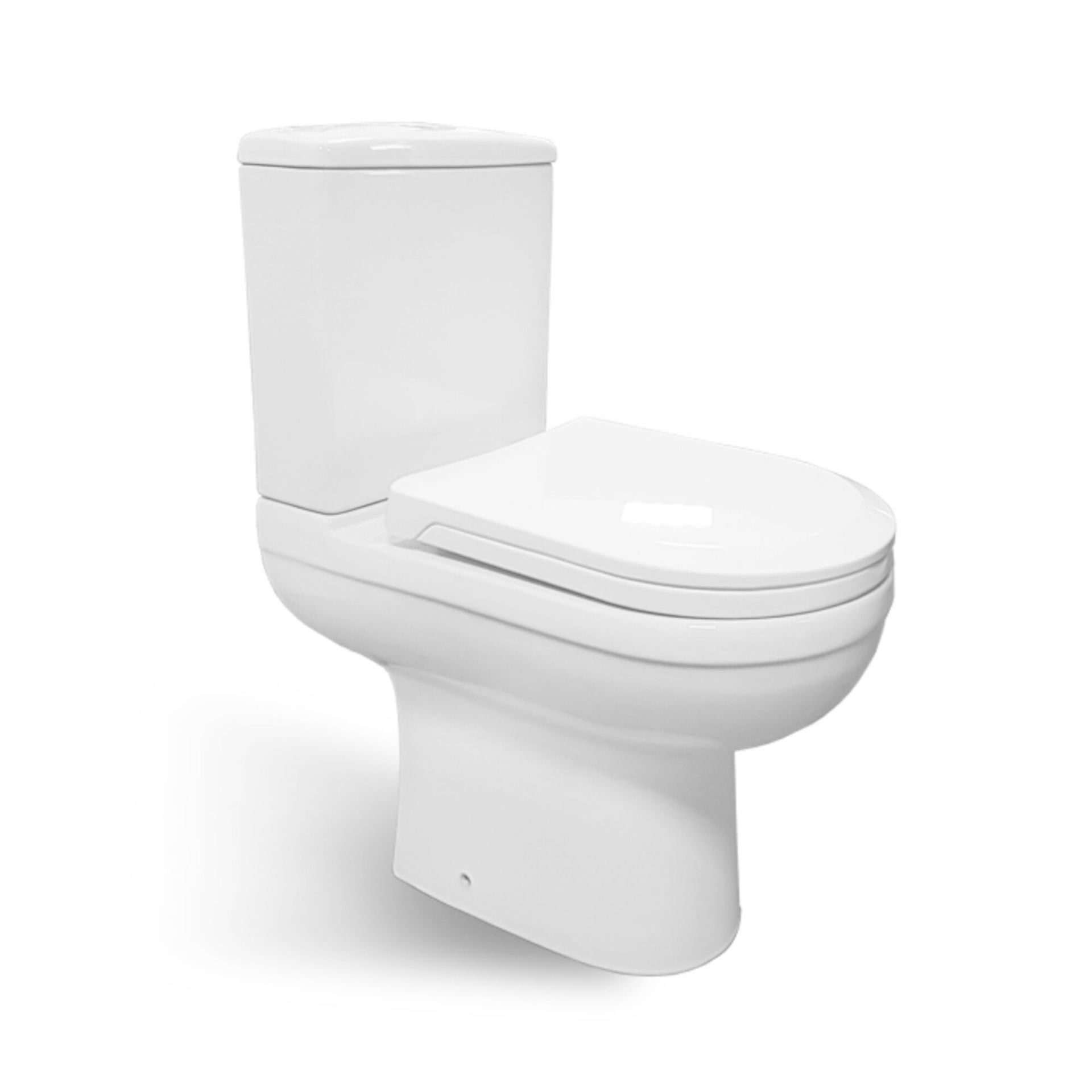 Sabrosa II Close Coupled Toilet & Cistern with Soft Close Seat Made from White Vitreous China ... - Image 2 of 4