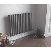 (QP141) 600x826mm Ximax Fortuna Designer Radiator Anthracite. RRP £232.99. Easy to install, st... (