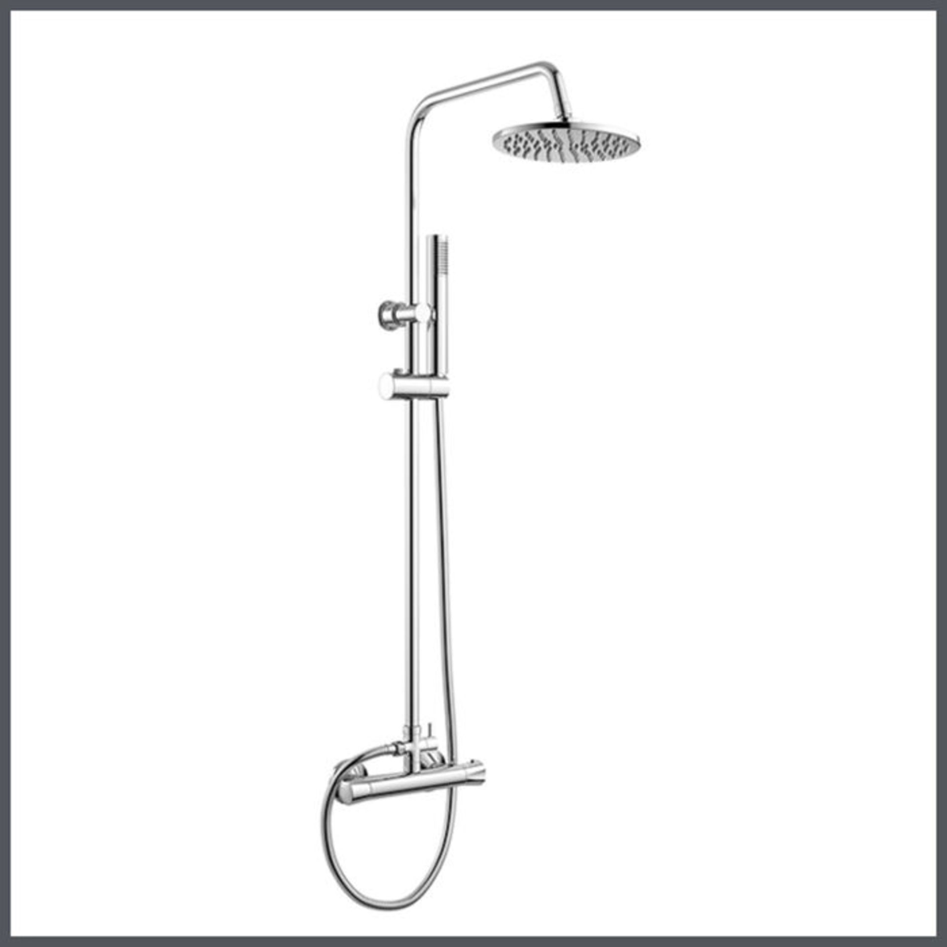 (AA123) Round Exposed Thermostatic Shower Kit. RRP £349.99. Style meets function with our gor...