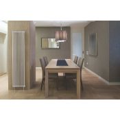 (AD199) 1800 X 520MM MORETTI ROVINGO SINGLE COLUMN DESIGNER RADIATOR WHITE. Modern take on the