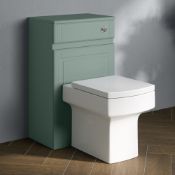 (J62) Cambridge Back To Wall Toilet Unit Cabinet - Marine Mist. RRP £219.99. Traditional aesth...