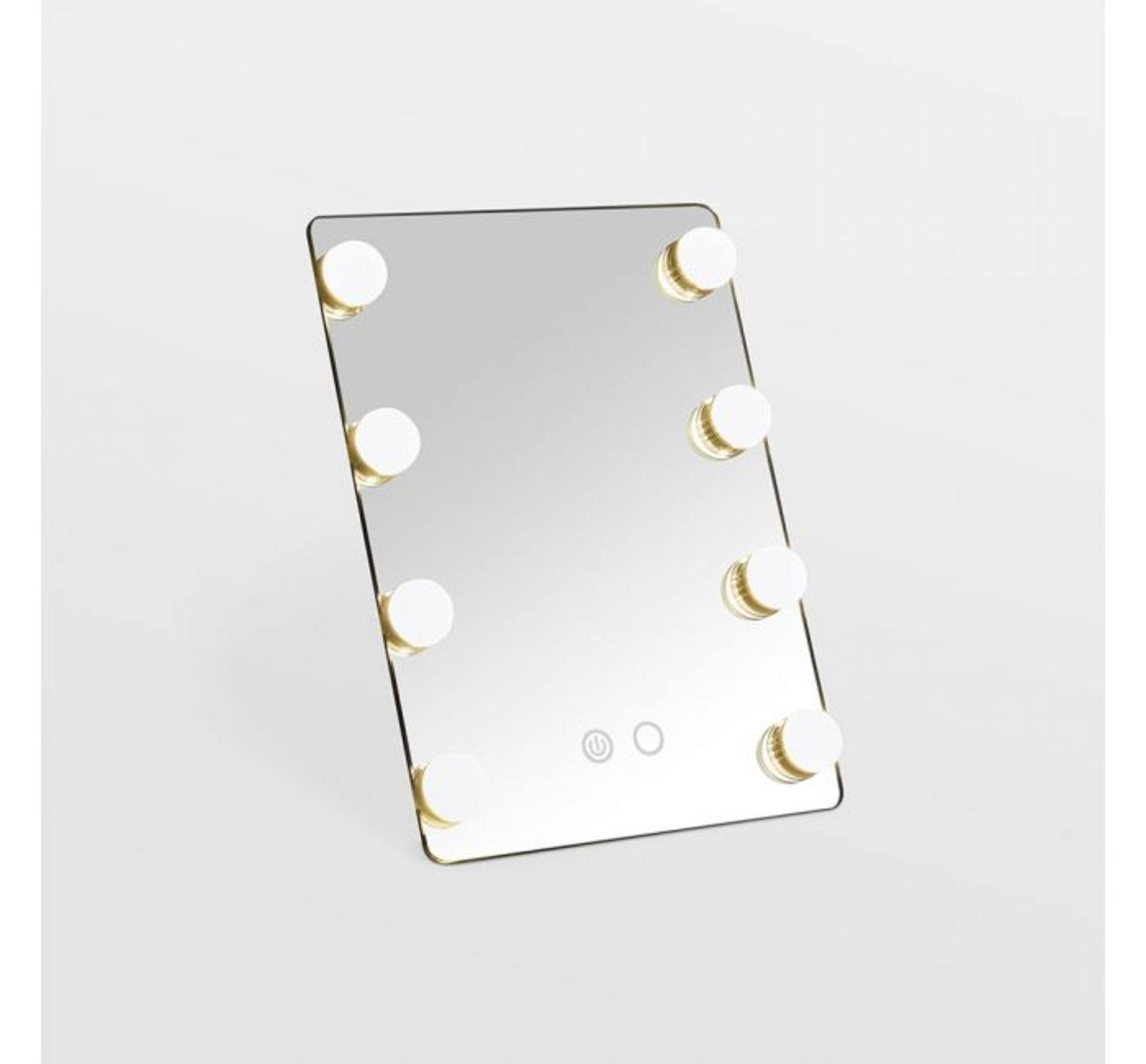 (QP35) 8 Bulb LED Mirror Notify me when this product is in stock Touch controls at the bottom... ( - Image 2 of 3