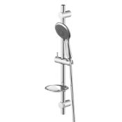 (QP126) Yarona Chrome effect Shower kit. Extra large design premium shower head for full