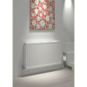 (QP140) 600 x 400mm Kudox Premium Type 21 Double-Panel Plus Single Convector Radiator White.