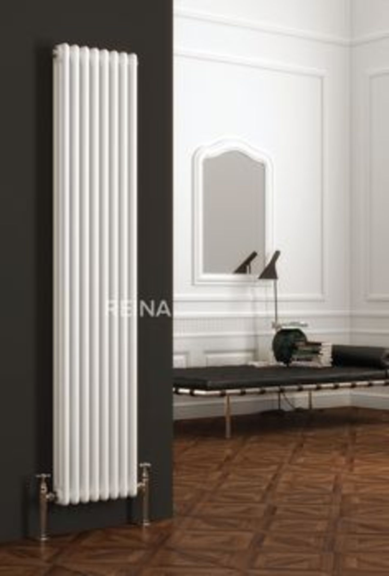 (QP39) 1800x368mm Kensal Vertical Designer Radiator White Painted. RRP £389.99. The Kensal des... ( - Image 3 of 3