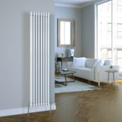 (QP39) 1800x368mm Kensal Vertical Designer Radiator White Painted. RRP £389.99. The Kensal des... (