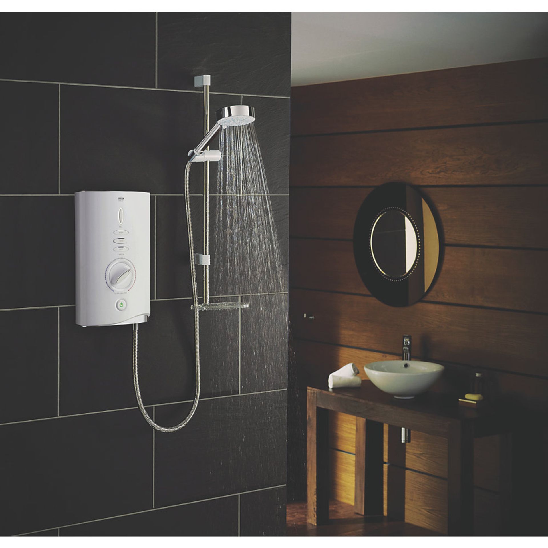 (QP12) Mira Sport Max with Airboost (10.8kW). RRP £459.16. A world first for electric showers.... (