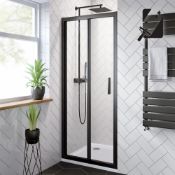 (RK38) 800mm - 6mm - Elements EasyClean Bifold Shower Door. RRP £299.99. 6mm Safety Glass - Si...