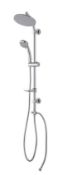 (QP152) 3 Chrome effect Shower kit. This shower kit from has a chrome effect finish, and is