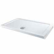 (RR82) 1200x900mm MX Elements Rectangular Shower Tray Flat Top. RRP £359.99. 40% lighter tha... (