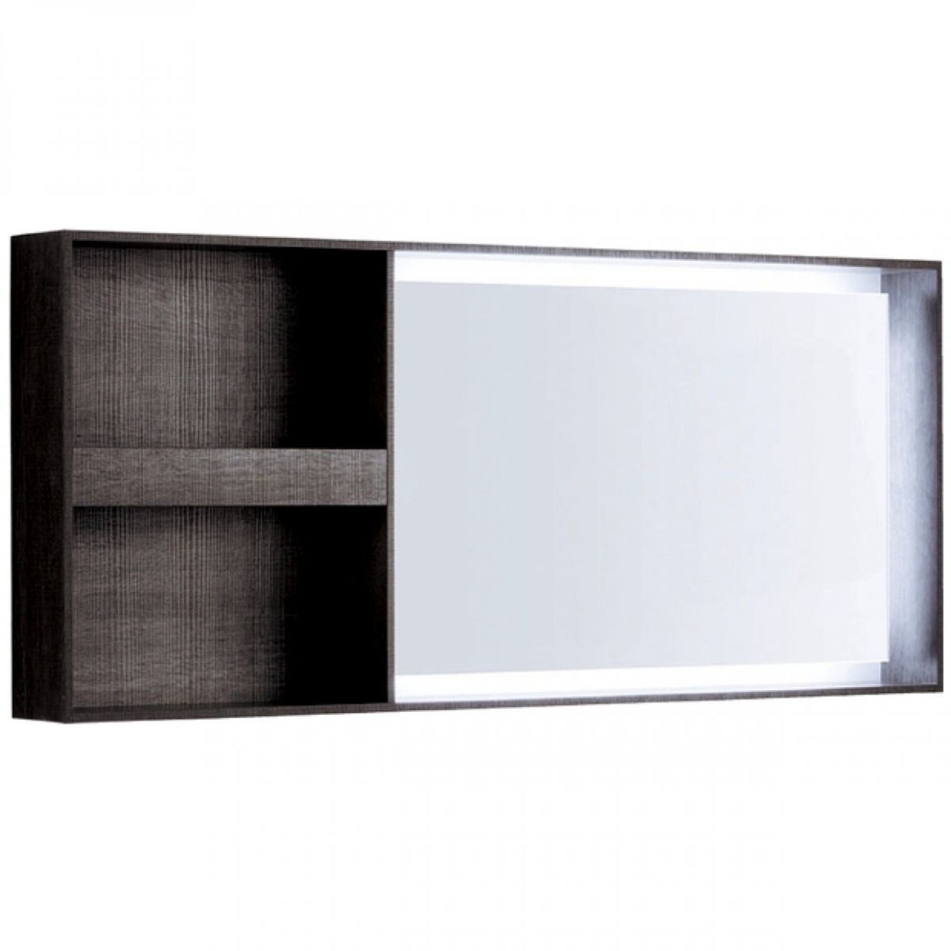 (RR12) Geberit Citterio Illuminated Mirror with Shelf Unit. RRP £981.99. With left/Right stora... ( - Image 2 of 4