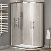 Twyfords 900x760mm - 8mm - Premium EasyClean Offset Quadrant Shower Enclosure - Reversible. RRP...