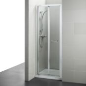 (RR112) 760mm White Bi-Fold door. RRP £299.99. Folding shower doors are great for showers with... (