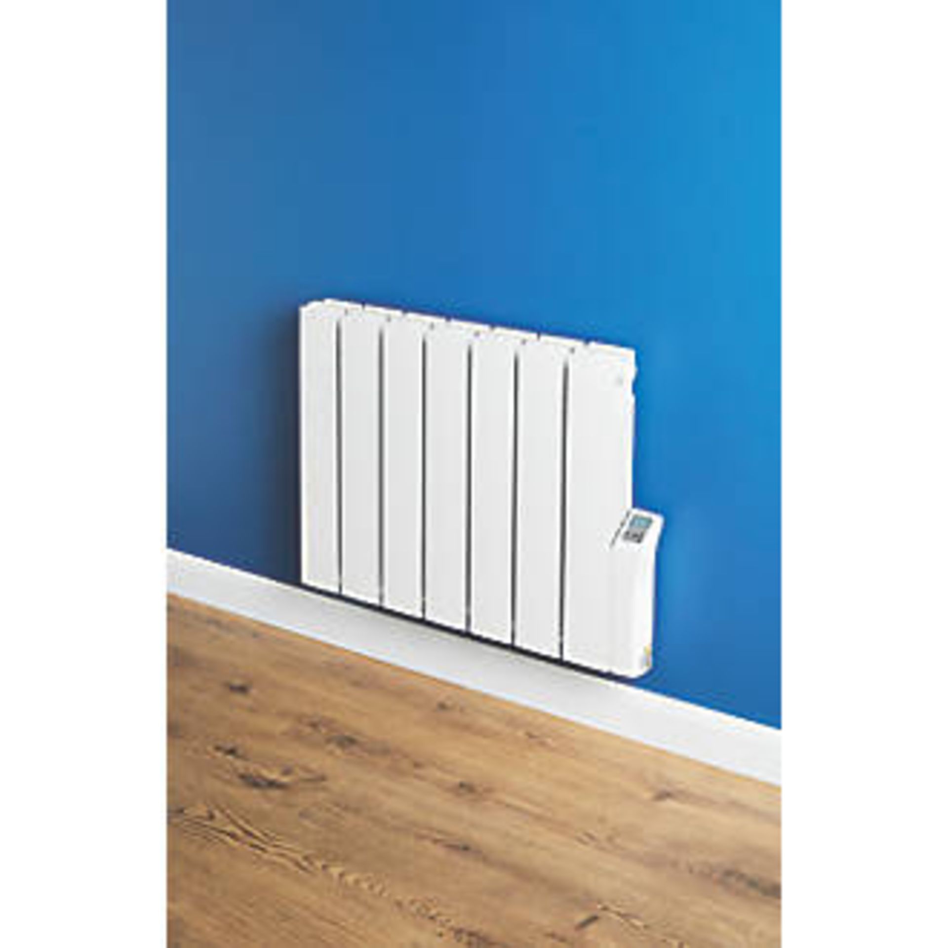 (RR54) 805x508mm Wall-Mounted Oil-Filled Convector Heater. RRP £254.99. Programmable Timer. 7... ( - Image 2 of 2