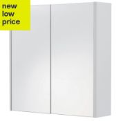 (JL32) Tobique Double door White Mirror cabinet. Made from responsibly sourced, Forest   (JL32)