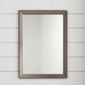 (QP178) 500x700mm Clover Metallic Nickel Framed Mirror Made from eco friendly recycled plastic... (