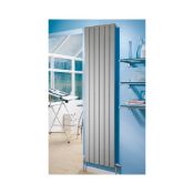 (JL25) 1800x445mm Designer Oceanus Horizontal/Vertical Silver Radiator. RRP £399.99. Stylish   (