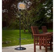 (QP214) Electric Patio Heater Provides instant heat and light - warms up areas up to 15m2 quic... (