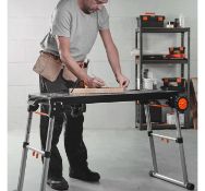 (QP215) 5 in 1 Workstation Can be used as a workbench, work platform, trolley, creeper or mitr... (