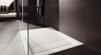 (RR123) 1200x900mm Opale shower tray. RRP £699.99. Opale is simple, slim and with a total inst... (