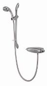 (QP162) Aqualisa Opto exposed high pressure adjustable head shower. RRP £299.99. An