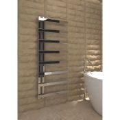(RR129) 1150x500mm Astrillo Towel Rail Chrome. RRP £135.99. Suitable for Central Heating, Elec... (