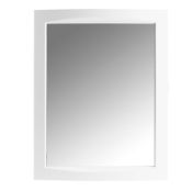 (RR67) Aida Single door White Mirror cabinet. The contemporary white finish creates an