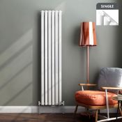 1800x360mm Gloss White Single Oval Tube Vertical Radiator. RRP £344.99. Made from high qualit...