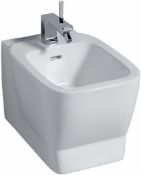 (RR124) Wall hung Silk Keramag Bidet. RRP £439.99. Silk combines the charm of an elegant and e... (