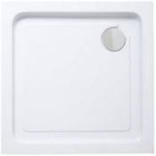 (RR151) 900x900mm Lagan Square Shower tray. Lagan range is ideal for domestic or commercial