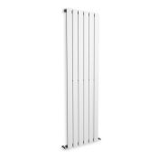 (PM119) 1600x452mm White Panel Vertical Radiator. RRP £239.99. Made from low carbon steel wit...