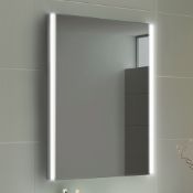 (RR26) 500x700mm Denver Illuminated LED Mirror - Battery Operated. RRP £299.99. Energy saving... (