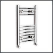 (RR23) 650x400mm Natasha Straight Chrome towel Radiator. RRP £152.99. Made from high-quality... (