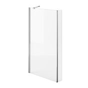 (DW57) 805mm L Shape Bath Screen. RRP £189.99 4mm Tempered Saftey Glass Screen comes complete...