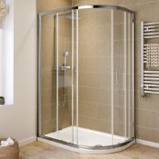 (QP210) 800x1000mm - 6mm - Elements Offset Quadrant Shower Enclosure - Reversible. RRP £449.99... (