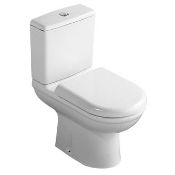 (RR58) Della Close-coupled Toilet with Soft close Seat. Fits effortlessly into even the most