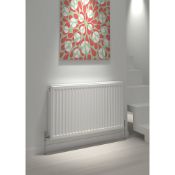 (RR131) 500x600mm Single-Panel Single Convector Radiator White. RRP £21.99. Horizontal. Suitab... (