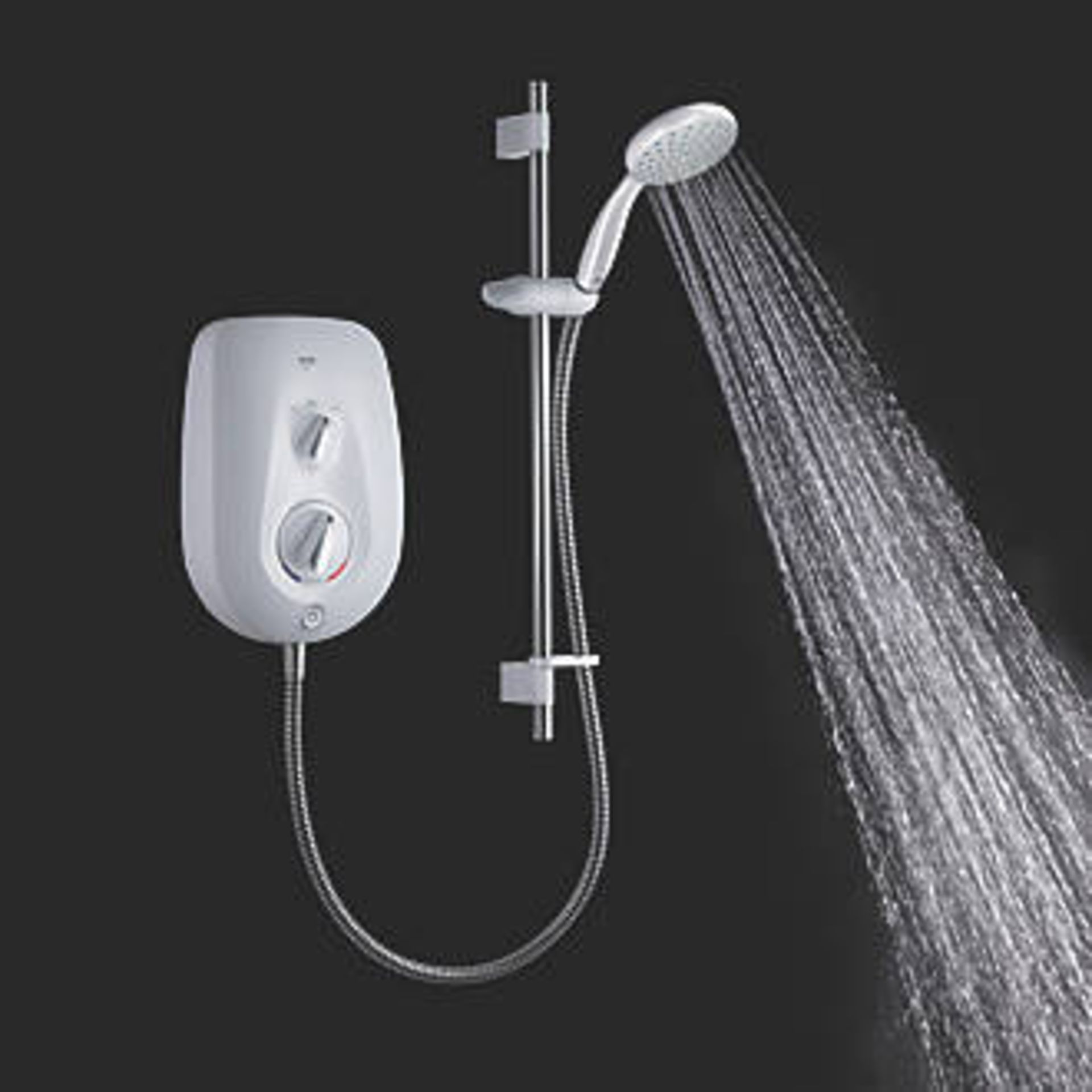 (XL67) Mira Go White 10.8kW Electric Shower. RRP £324.99. Contemporary electric shower with pr...(