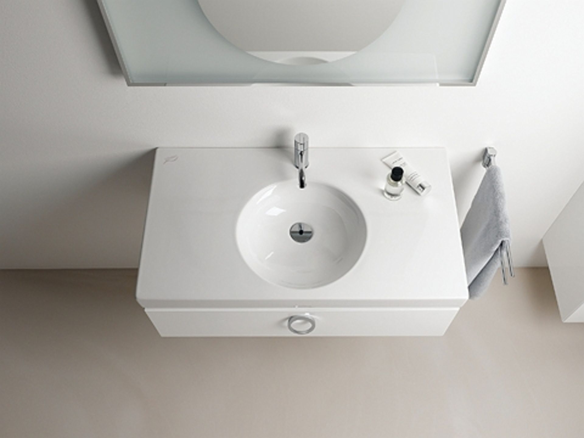 (XL90) Keramag Preciosa II Vanity Unit. RRP £1,020.99. Comes complete with basin. White high g...( - Image 4 of 5