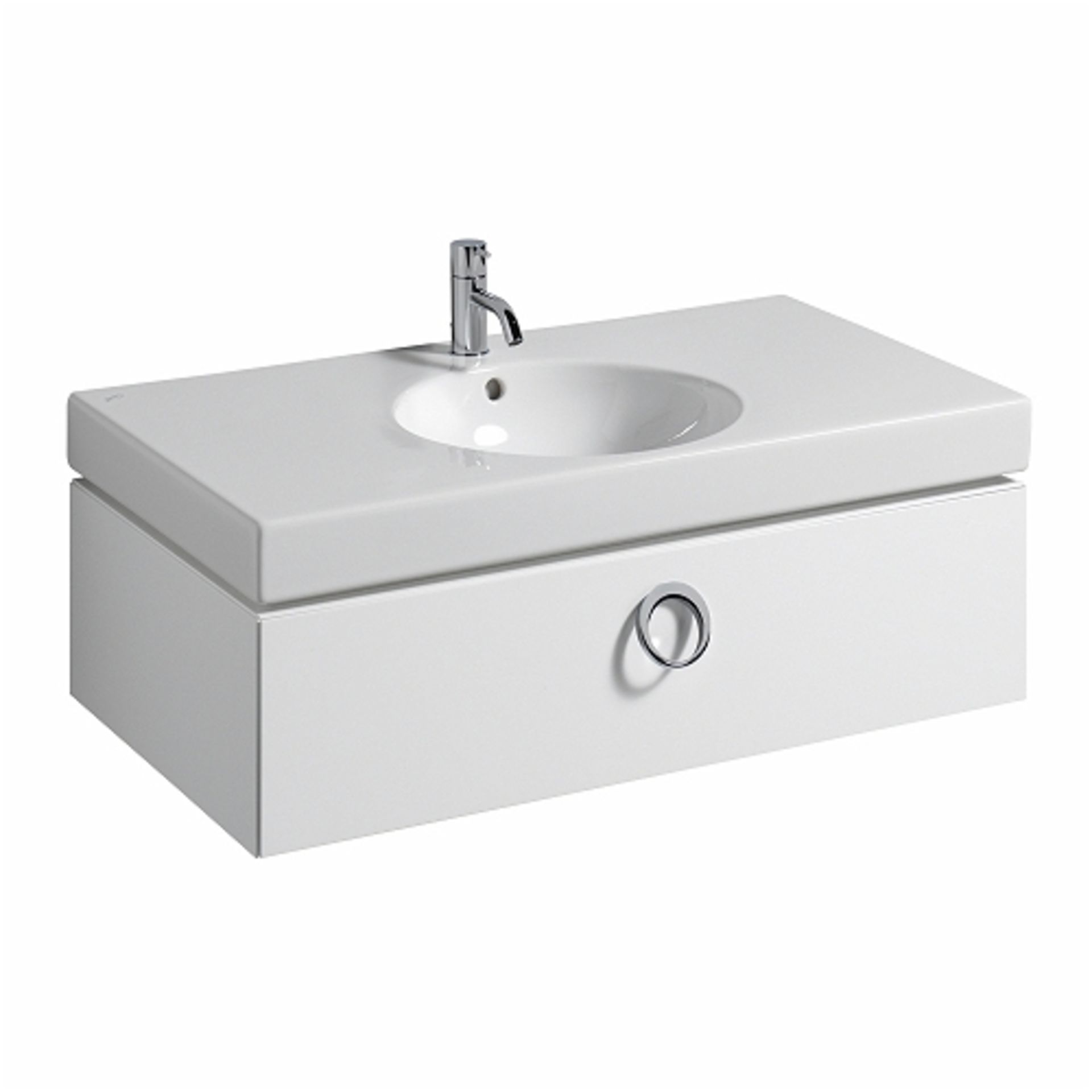 (XL90) Keramag Preciosa II Vanity Unit. RRP £1,020.99. Comes complete with basin. White high g...( - Image 2 of 5