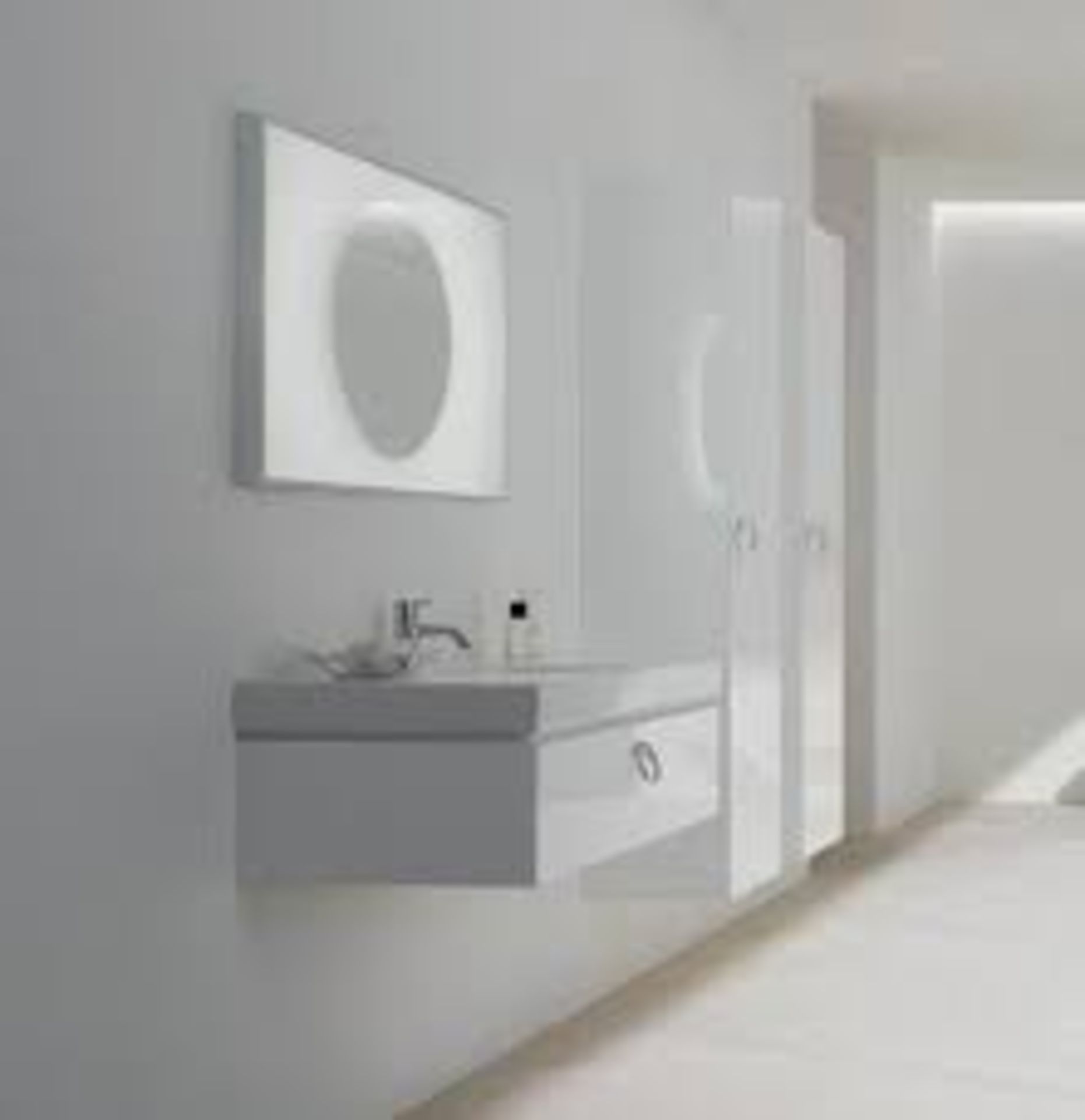 (XL90) Keramag Preciosa II Vanity Unit. RRP £1,020.99. Comes complete with basin. White high g...( - Image 5 of 5