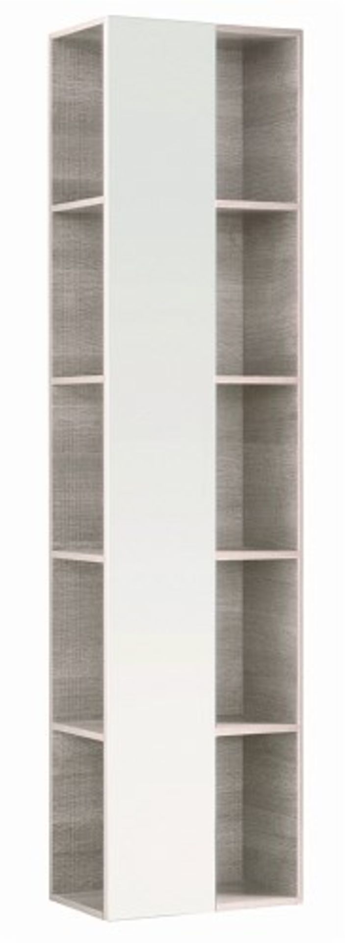 (PC32) 1600mm Keramag Citterio Natural Beige Shelves with Mirror Tall Cabinet. RRP £865.99. Wo...( - Image 3 of 3